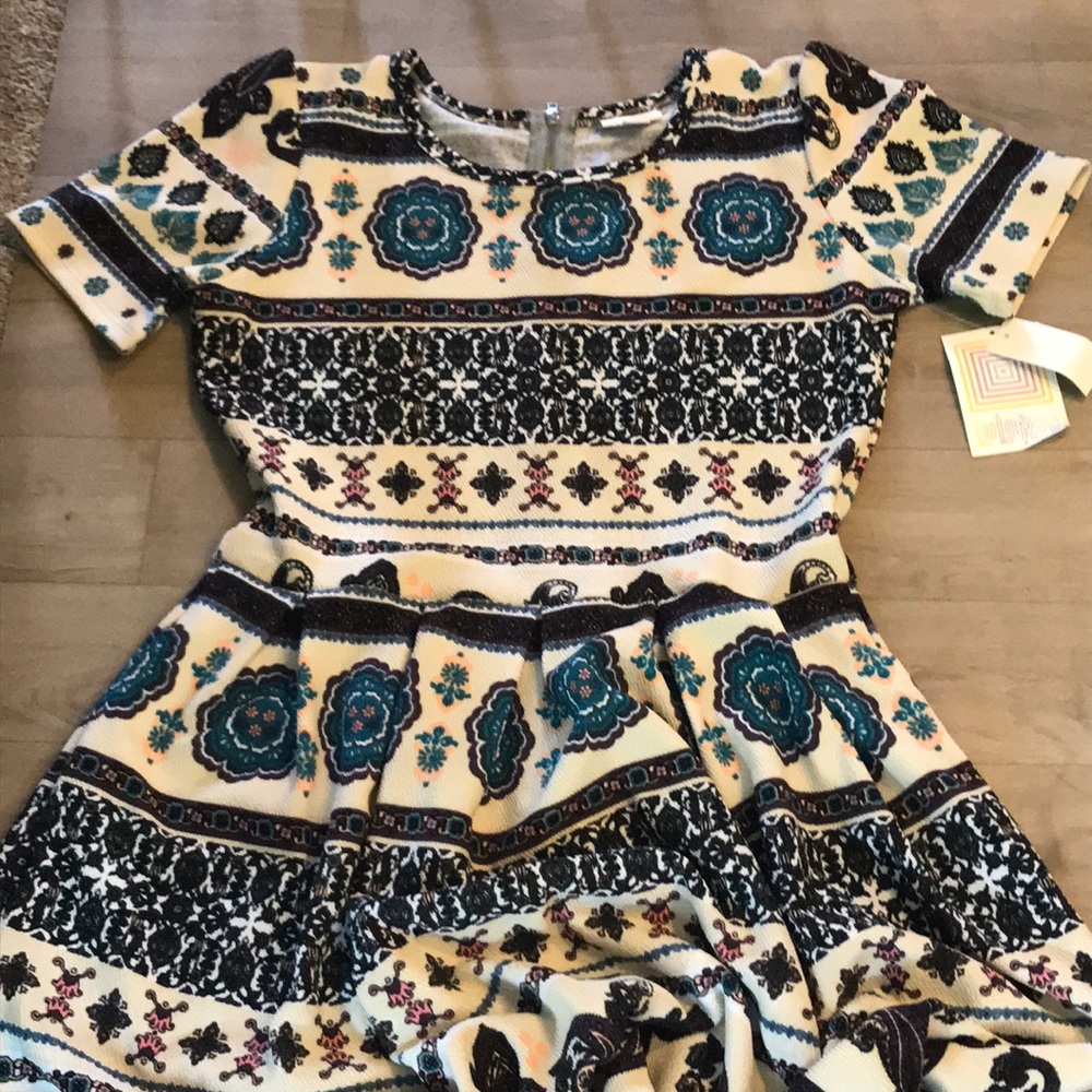 Large lularoe Amelia with zipper back and POCKETS